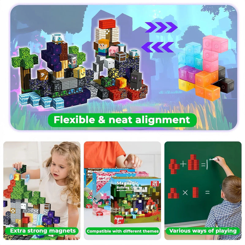 My World Magnetic Tiles Set