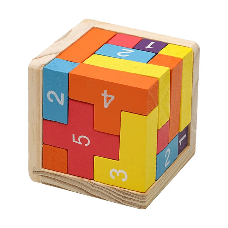 Classic Luban Lock Cube Puzzle
