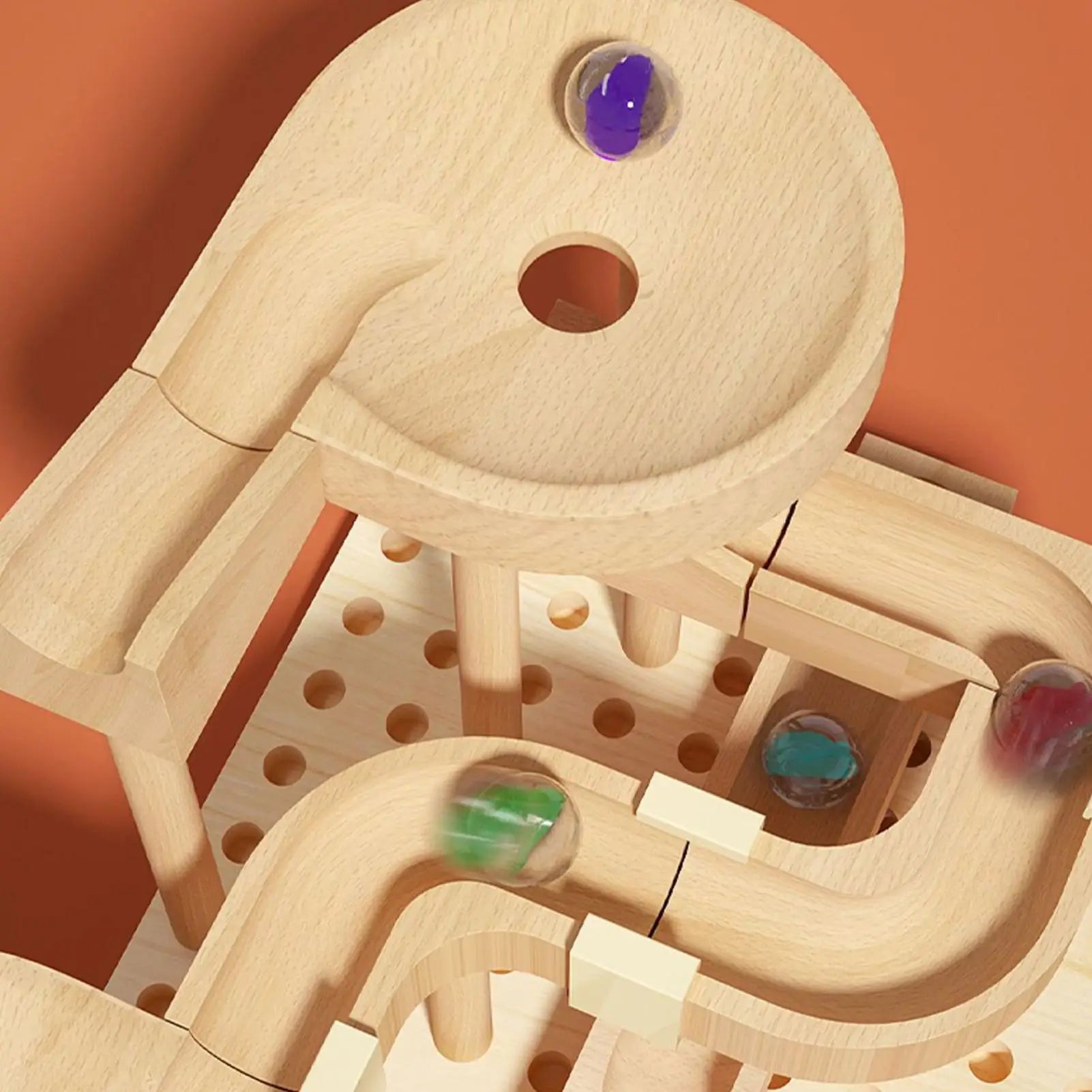 Wooden Marble Maze Track