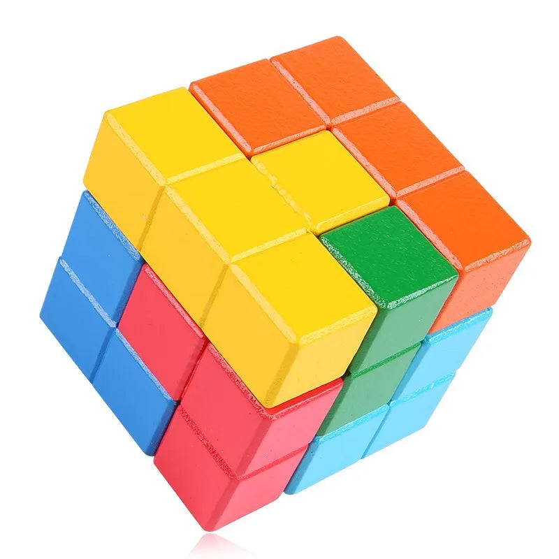Wooden Soma Cube Puzzle