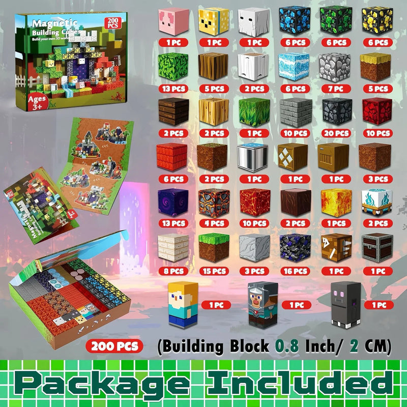 My World Magnetic Tiles Set