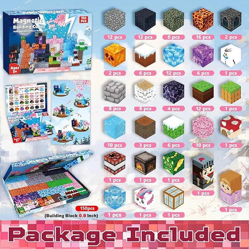 My World Magnetic Tiles Set