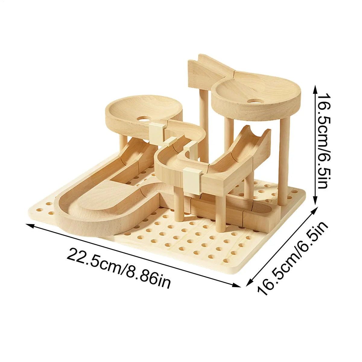 Wooden Marble Race Puzzle Board