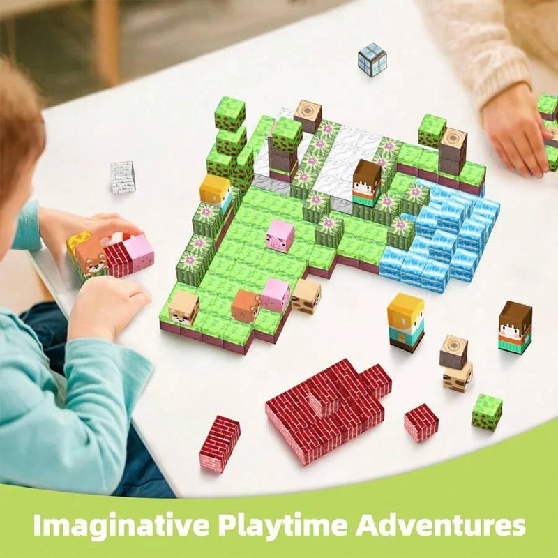 Mine World Magnetic Blocks