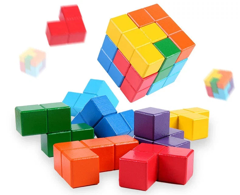 Wooden Soma Cube Puzzle