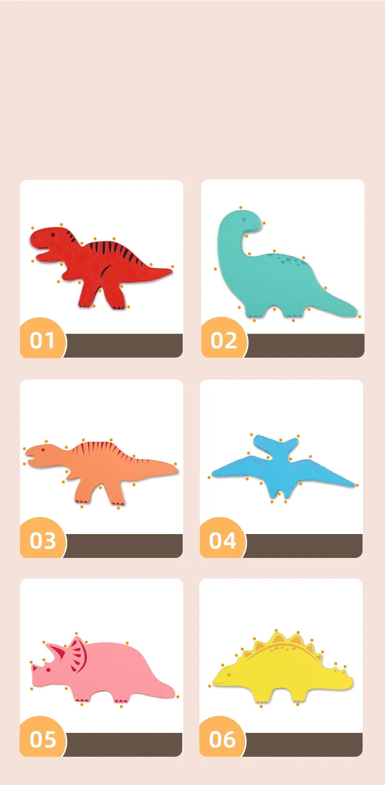 Dinosaur Balance Stacking Blocks