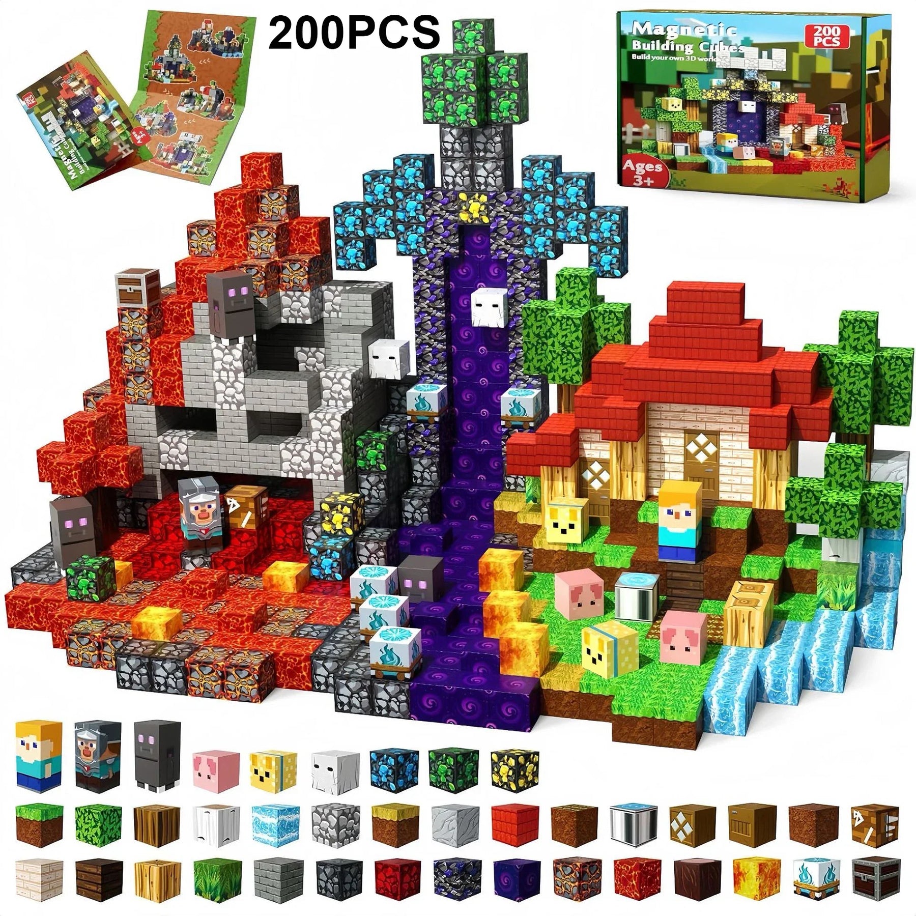 My World Magnetic Tiles Set