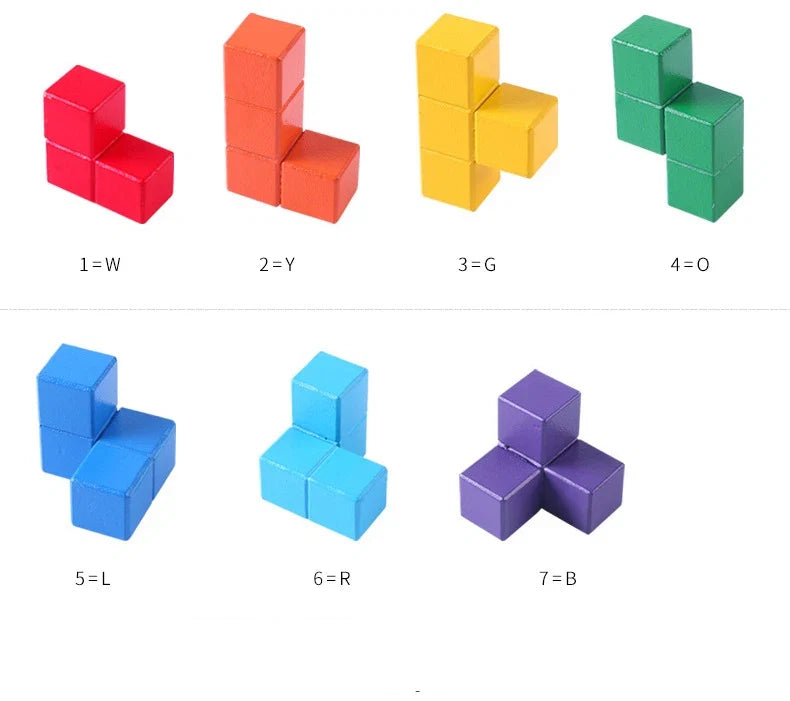 Wooden Soma Cube Puzzle