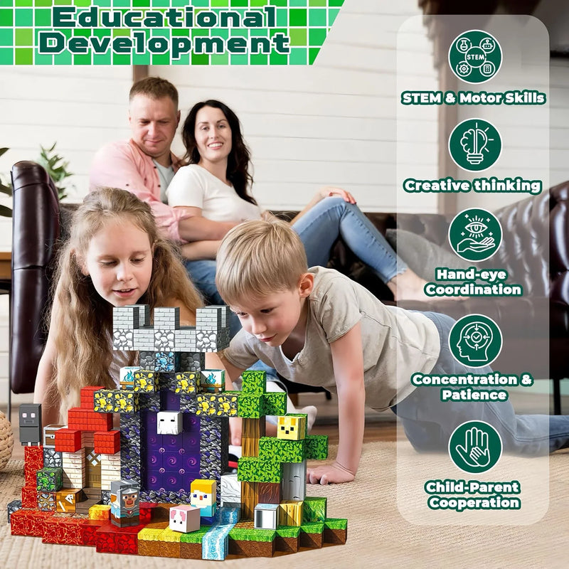 My World Magnetic Tiles Set