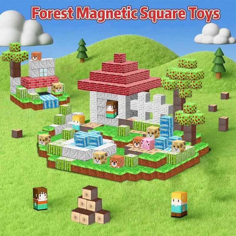 Mine World Magnetic Blocks