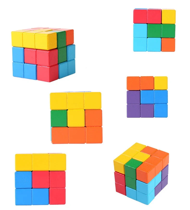 Wooden Soma Cube Puzzle