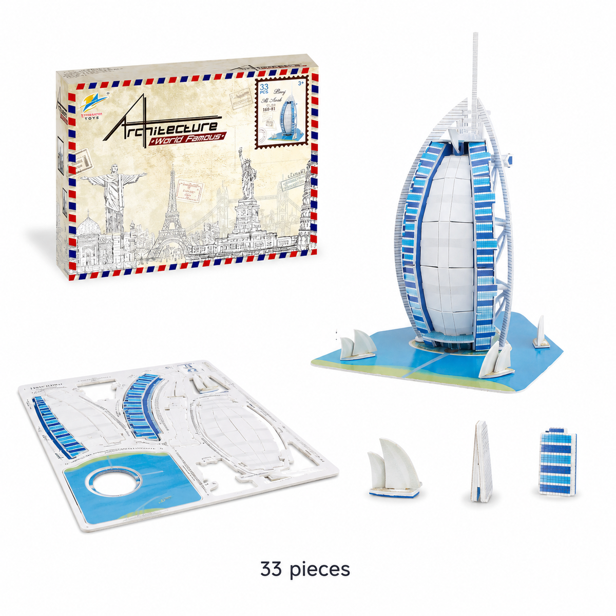 World Attractions Paper Puzzle